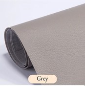 Resim Deri Tamir Yaması Tamir Kiti Kendinden Yapışkanlı Pu Deri Tamir Bandı Kanepe Grey 100x50cm 