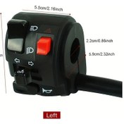 Resim Dashanshop Yamaha 300cc 600cc Motosiklet Switch Gidonu 22cm Montajlı 