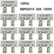 Resim Dashanshop Kpbc5010 10 Adet 50a 1000v Köprü Doğrultucu Diyot Elektronik Paket Seti 