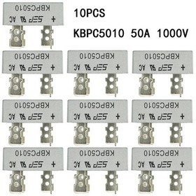 Resim Chuangyinshop Kpbc5010 10adet 50a 1000v Köprü Doğrultucu Diyot Elektronik Paket Seti 
