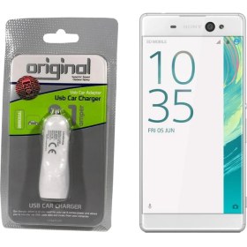 Resim Case Man Sony Xperia XA Ultra Araç Şarj Cihazı Hızlı Şarj Özellikli Adaptör 