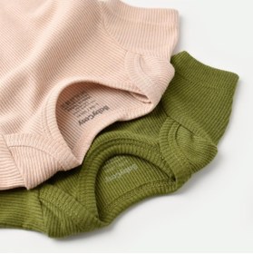Resim BabyCosy Organik Kısa Kollu Çıtçıtlı Yazlık 2li Erkek Bebek Atlet Zıbın 