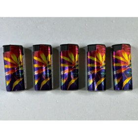 Resim Helsinki Turbo Jet Rüzgarda Sönmeyen Desenli Çakmak 5 Adet 