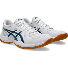 Resim Asics Upcourt 6 Erkek Beyaz Voleybol Ayakkabısı 1071A104-100 