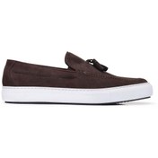 Resim Nevzat Onay Hakiki Deri Kahverengi Sneaker Erkek Ayakkabı -8384- 