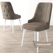 Resim Canisa Concept Canisa Enoa Serisi Babyface Kumaş/beyaz Gürgen Ayaklı Sandalye 