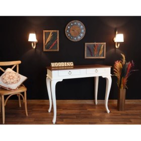 Resim Wooding 120 cm Çift Çekmeceli Masif Dresuar 