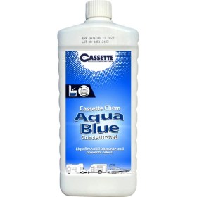 Resim Cassette Karavan Tekne Tuvalet Kimyasalı Chem Aqua Blue Concentrated Kasetli ve Portatif Tuvalet Atık Parçalayıcı Koku Giderici 