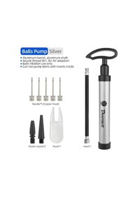 Resim Zyzqstore Ergonomik Saplı Metal Pompa, Geniş Kapasiteli, Hızlı Şişirme, Uygulamalı 