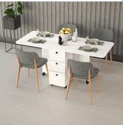 Resim Asra Trend MDF Katlanır Mutfak Yemek Çalışma Masası KM-100 