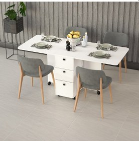Resim Asra Trend MDF Katlanır Mutfak Yemek Çalışma Masası KM-100 