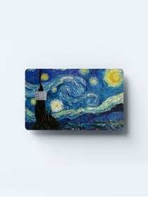 Resim Planet Butik Yıldızlı Gece Kart Kaplama Sticker 