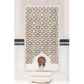 Resim Kütahya Hedef Çini 80 x 140 Türk Hamam Çinisi 