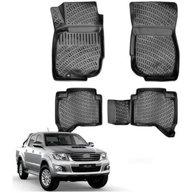 Resim Toyota Uyumlu Hilux 3D Havuzlu Paspas 2010-2016 