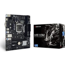 Resim Biostar H510MHP Ddr4 3200MHZ M2 Hdmı VGA Ses Ethernet 10.11.nesil 1200 Pin Anakart 