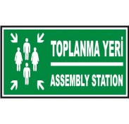 Resim Fosforlu Toplanma Yeri Levhası - Fotolümenli 