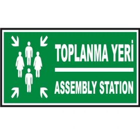 Resim Fosforlu Toplanma Yeri Levhası - Fotolümenli 