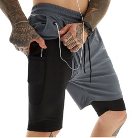Resim MOOLY Unisex Koşu Ve Antrenman Sporcu Şortu 2 In 1 