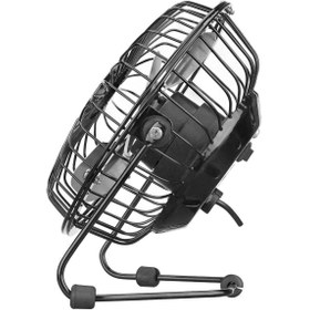 Resim Everest Siyah Masaüstü Metal Siyah Usb Fan Mini Vantilatör 