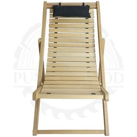Resim Punica Wood Eleni Şezlong Ahşap 