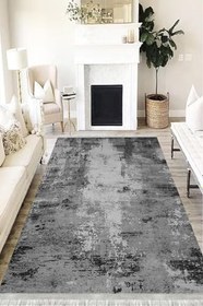 Resim Doku Westa Kaymaz Tabanlı Yıkanabilir Antibakteriyel Dijital Baskı Doku Halı Kilim, DK-5078A-WST-80X400 