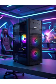 Resim RYZEN GAMİNG OYUNCU PC BİLGİSAYAR KASASI MASAÜSTÜ TAVSİYE SİSTEM 5 RX580 16GB RGB 