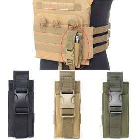 Resim EDC Küçük El Feneri Bel Çantası Aracı Cebi, Açık Hava Sporları MOLLE Eklenme Paketi Yele Askılı Çanta. 1000D Naylon Kumaş, Açık Hava Sporları El Feneri, Katlanabilir Aracı Saklama Çantası, Taktik Yele, Sırt Çantası Genişletme Çantası 