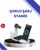 Resim AyrStore Masaüstü Düzenleyici 4’ü 1 Arada Kablosuz Şarj Aksesuarı 