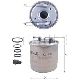 Resim MAHLE KL490D Yakit Filtresi X204 09-15 W204 08-14 S204 09-14 W212 09-15 W164 05-09 6420901752 (WA354278) 