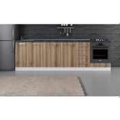 Resim Minar 275 Cm Mutfak Dolabı Beyaz Dore 275-D3-Alt Modül Beyaz 