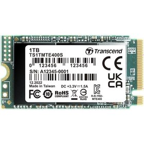 Resim Transcend TS1TMTE400S 1 TB 2000/1700 MB/S PCIe Gen3x4 M.2 2242 NVMe SSD 