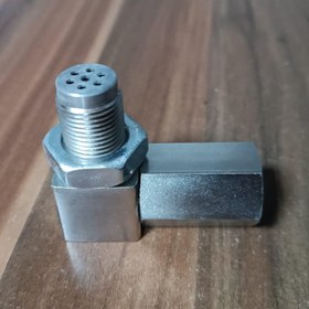 Resim 90 Derece Cel Kontrol Motoru Işık Tapaları Oksijen O2 Sensörü Soketi Gerçek Mini Katalitik Konvertör 201 Paslanmaz 