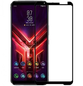 Resim Microcase Asus Rog Phone 3 Tam Kaplayan Çerçeveli Tempered Ekran Koruyucu - Siyah 