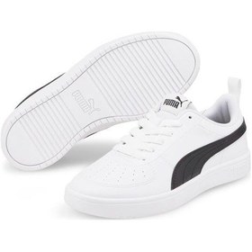 Resim Puma Rickie Jr 384311 03 Unisex Sneaker Ayakkabı Beyaz Siyah 36 39 001 