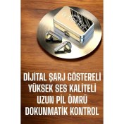 Resim Techno Stock Bluetooth Bağlantılı Dijital Göstergeli Yüksek Ses Kaliteli Kulaklık 
