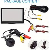 Resim Xuweiwei 5 İnç Geri Görüş Kamerası Lcd Ekranlı Pickup Suv Minibüs Park Asistanı Seti 