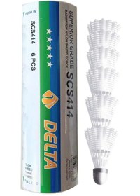 Resim Delta Badminton Topu Scs 414 Mantar Başlı 6'lı Dengeli Hız 