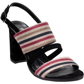 Resim Feles Renkli Kadın Topuklu Ayakkabı 