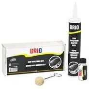 Resim Brio Cam Yapıştırma Mastiği 310 Ml Hızlı + Primer + Primer Fırçası Set 