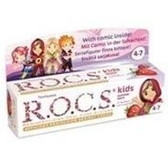 Resim ROCS Kids 4-7 Yaş Meyveli Çocuk Diş Macunu 35ml (Ahududulu-Çilekli) 
