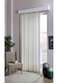 Resim Taç Saten Güneşlik Perde Renk:krem En:300 Cm Renk: Krem 