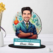 Resim Kişiye Özel Erkek Kimya Mühendisine Hediye Karikatürlü Biblo 