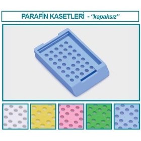 Resim İSOLAB 074.01.004 parafin kasedi - kapaksız - pembe (500 adet) 