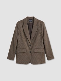 Resim LC Waikiki GÜLİS GİYİM'DEN Kahverengi Ekose Kadın Blazer Ceket 