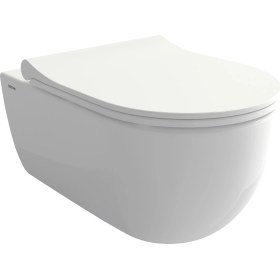 Resim Bocchi V-Tondo Rimless Asma Klozet Parlak Beyaz 1416-001-0128 Kapak Dahil 