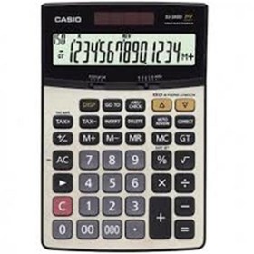 Resim Casio DJ-240D Plus İşlem Kontrollü 14 Hane Masa Üstü Hesap Makinesi 