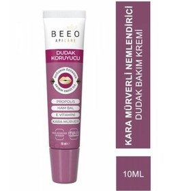 Resim Beeo Nemlendirici Kara Mürverli Dudak Koruyucu 10ml 