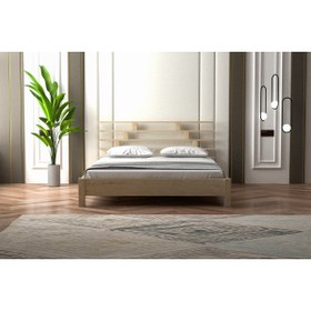 Resim Yap-sa Home Asin Doğal Masif Ahşap Karyola 