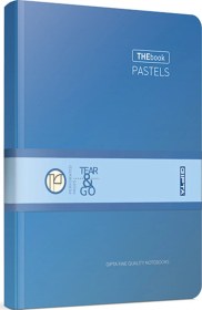 Resim Thebook Pastels Ip Dikişli Sert Kapak 20x28 200 Yaprak Çizgili Defter Lacivert 