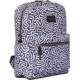 Resim Bloominbag Digi Lab 13-14 İnç Laptop / Macbook Sırt Çantası Mavi - Beyaz 